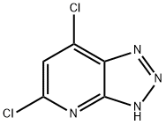 5,7-二氯-1H- [1,2,3]三唑并[4,5-B]吡啶 结构式