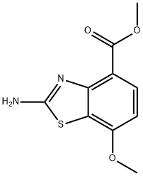methyl 2-amino-7-methoxy-1,3-benzothiazole-4-carboxylate Struktur