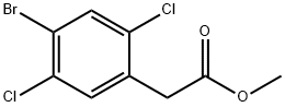 Benzeneacetic acid, 4-bromo-2,5-dichloro-, methyl ester 结构式
