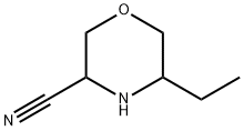 3-Morpholinecarbonitrile, 5-ethyl- Structure