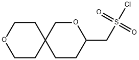 {2,9-dioxaspiro[5.5]undecan-3-yl}methanesulfonyl chloride Structure