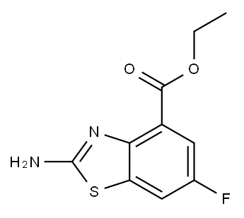ethyl 2-amino-6-fluoro-1,3-benzothiazole-4-carboxylate Struktur