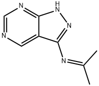N-(Propan-2-ylidene)-1H-pyrazolo[3,4-d]pyrimidin-3-amine 结构式