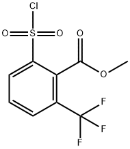 methyl 2-(chlorosulfonyl)-6-(trifluoromethyl)benzoate Structure