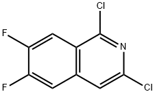 Isoquinoline, 1,3-dichloro-6,7-difluoro- Structure
