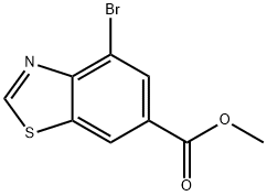 methyl 4-bromo-1,3-benzothiazole-6-carboxylate 结构式