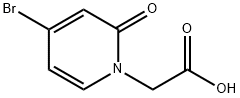 1(2H)-Pyridineacetic acid, 4-bromo-2-oxo- Structure