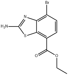 ethyl 2-amino-4-bromo-1,3-benzothiazole-7-carboxylate Structure