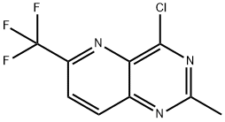 4-氯-2-甲基-6-(三氟甲基)吡啶并[3,2-D]嘧啶 结构式