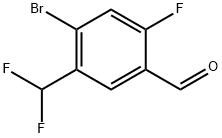 Benzaldehyde, 4-bromo-5-(difluoromethyl)-2-fluoro- Structure