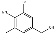 Benzenemethanol, 4-amino-3-bromo-5-methyl- 结构式