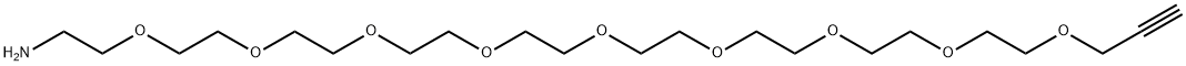 PROPARGYL-PEG9-AMINE,2093153-98-9,结构式