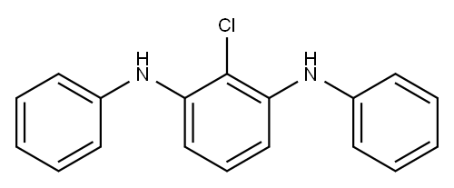 1,3-Benzenediamine, 2-chloro-N1,N3-diphenyl- Structure