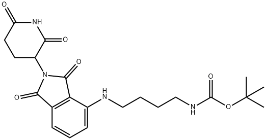 Thalidomide-NH-C4-NH-Boc Structure