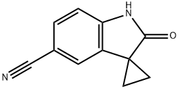 2'-oxo-1',2'-dihydrospiro[cyclopropane-1,3'-indole]-5'-carbonitrile Struktur