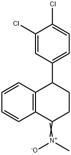 4-(3,4-dichlorophenyl)-N-methyl-3,4-dihydro-2H-naphthalen-1-imine oxide 结构式