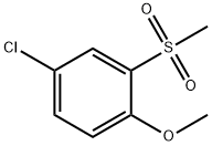 Benzene, 4-chloro-1-methoxy-2-(methylsulfonyl)- Structure