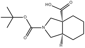 rac-(3aR,7aR)-2-[(tert-butoxy)carbonyl]-octahydro-1H-isoindole-3a-carboxylic acid|RAC-(3AR,7AR)-2-[(TERT-BUTOXY)CARBONYL]-OCTAHYDRO-1H-ISOINDOLE-3A-CARBOXYLIC ACID