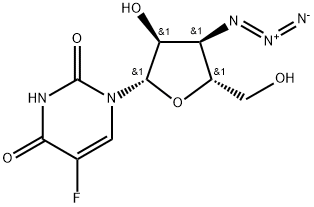 3'-Azido-3'-deoxy-5-fluoro-beta-L-uridine Struktur