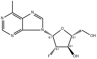 6-Methylpurine-2'-deoxy-2'-fluoro-beta-D-arabinoriboside Structure