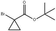 Cyclopropanecarboxylic acid, 1-bromo-, 1,1-dimethylethyl ester Structure