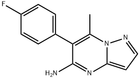 Pyrazolo[1,5-a]pyrimidin-5-amine, 6-(4-fluorophenyl)-7-methyl-,2096985-37-2,结构式
