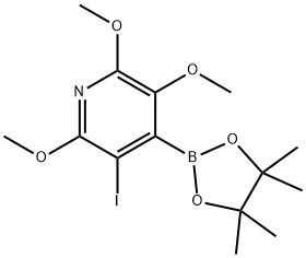 3-碘-2,5,6-三甲氧基-4-(4,4,5,5-四甲基-1,3,2-二氧杂硼环戊烷-2-基)吡啶, 2096997-18-9, 结构式