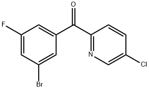 Methanone, (3-bromo-5-fluorophenyl)(5-chloro-2-pyridinyl)- 结构式