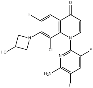 Delafloxacin Impurity 3 Struktur