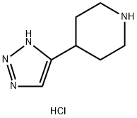Piperidine, 4-(1H-1,2,3-triazol-5-yl)-, hydrochloride (1:1) Struktur