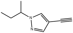 1-(sec-Butyl)-4-ethynylpyrazole 结构式