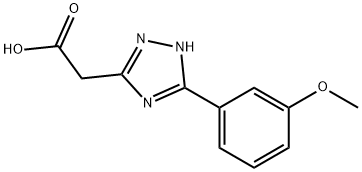 1H-1,2,4-Triazole-3-acetic acid, 5-(3-methoxyphenyl)- Structure