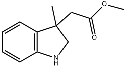 2-(3-甲基二氢吲哚-3-基)乙酸甲酯 结构式