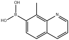 Boronic acid, B-(8-methyl-7-quinolinyl)- 结构式