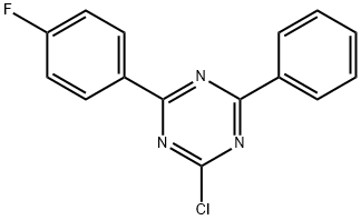 2-氯-4-(4-氟苯基)-6-苯基-1,3,5-三嗪 结构式