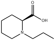 2-Piperidinecarboxylic acid, 1-propyl-, (2S)- 化学構造式