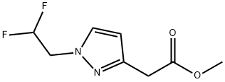 methyl [1-(2,2-difluoroethyl)-1H-pyrazol-3-yl]acetate 结构式