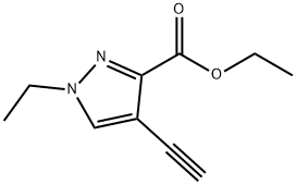 ethyl 1-ethyl-4-ethynyl-1H-pyrazole-3-carboxylate Structure
