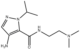 4-amino-N-[2-(dimethylamino)ethyl]-1-isopropyl-1H-pyrazole-5-carboxamide Structure