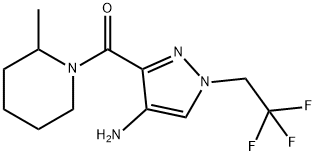 2101196-01-2 3-[(2-methylpiperidin-1-yl)carbonyl]-1-(2,2,2-trifluoroethyl)-1H-pyrazol-4-amine