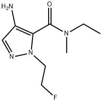 4-amino-N-ethyl-1-(2-fluoroethyl)-N-methyl-1H-pyrazole-5-carboxamide Structure
