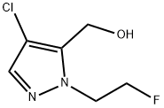 4-chloro-1-(2-fluoroethyl)-1H-pyrazol-5-yl]methanol Structure
