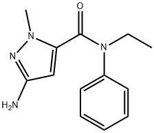 3-amino-N-ethyl-1-methyl-N-phenyl-1H-pyrazole-5-carboxamide Structure
