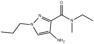 4-amino-N-ethyl-N-methyl-1-propyl-1H-pyrazole-3-carboxamide 结构式