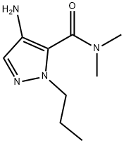 4-amino-N,N-dimethyl-1-propyl-1H-pyrazole-5-carboxamide 结构式