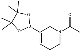 1-[5-(4,4,5,5-tetramethyl-1,3,2-dioxaborolan-2-yl)-3,6-dihydro-2H-pyridin-1-yl]ethanone, 2101498-92-2, 结构式