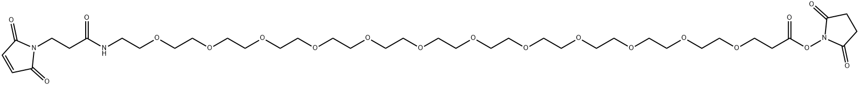 Mal-amido-PEG12-NHS ester Struktur