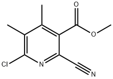6-氯-2-氰基-4,5-二甲基烟酸甲酯, 2102324-67-2, 结构式