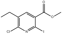 2102324-70-7 3-Pyridinecarboxylic acid, 6-chloro-5-ethyl-2-iodo-, methyl ester