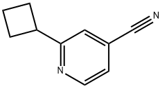 2-cyclobutylisonicotinonitrile Struktur
